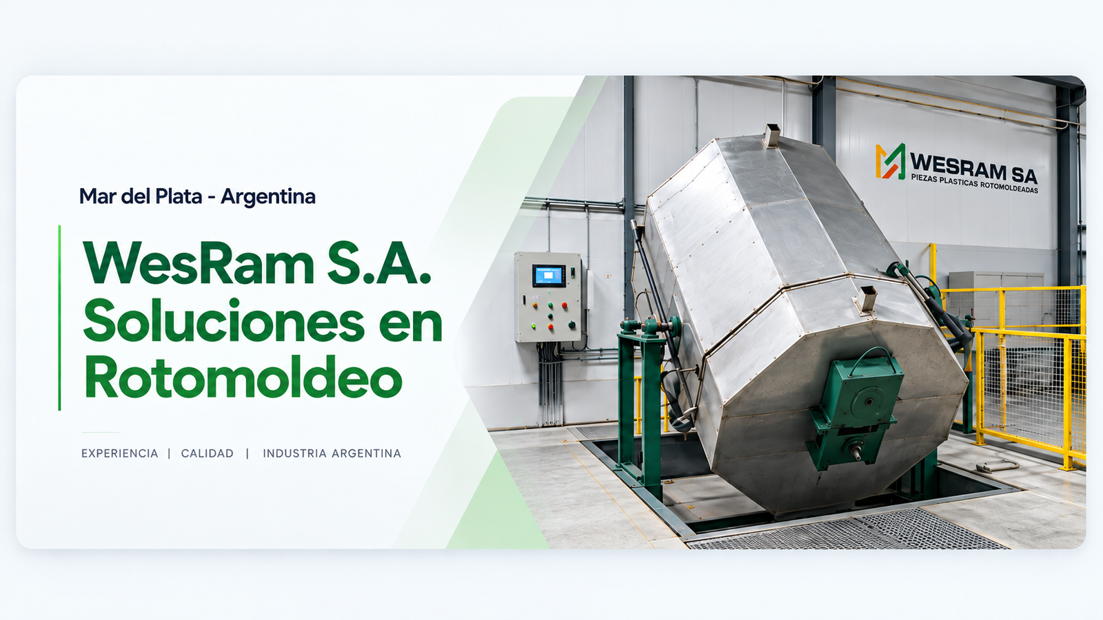 WesRam S.A. Soluciones en Rotomoldeo. Fábrica en Mar del Plata, Argentina.
